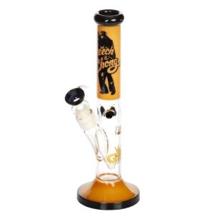 Bong Cristal Ice Cheech &amp; Chong Frieden Diffusor gerade gelb 30 cm.