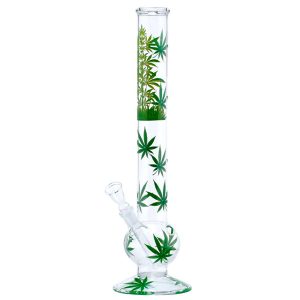 Bong -Kristall -Geradeblätter 45 cm.