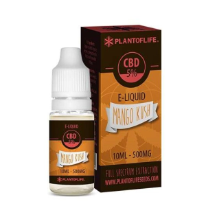 CBD E-Liquid Plant of Life Mango Kush 5% 10 ml.
