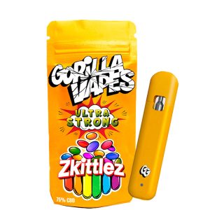 CBD vaper Gorilla Grillz 75 % Zkittlez 1 ml.