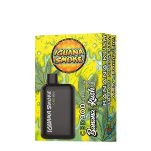CBD Vaper Iguana Smoke 900  Broad Banana Kush 3 ml.