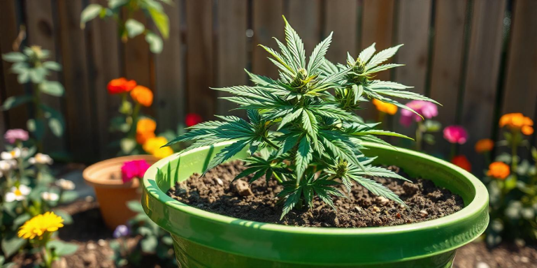 How to plant marihuanas in external pot step by step?