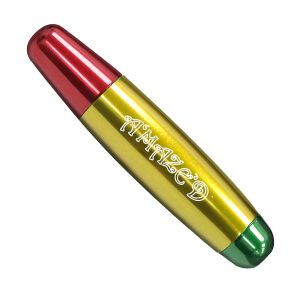 Amazed Aluminiumpfeife Rasta Edition. Rotes Auge